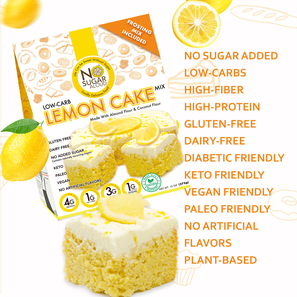 No sugar allowed cake mix lemon with frosting