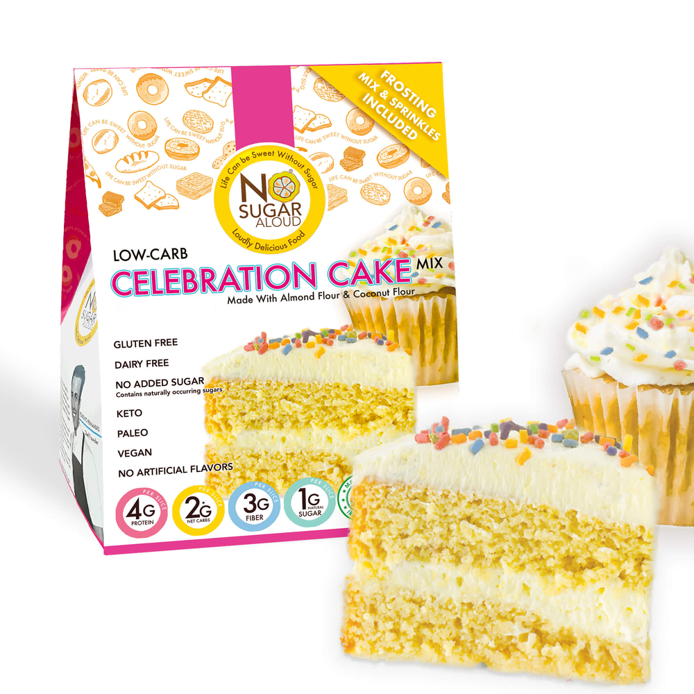 No Sugar Aloud Celebration Cake Mix