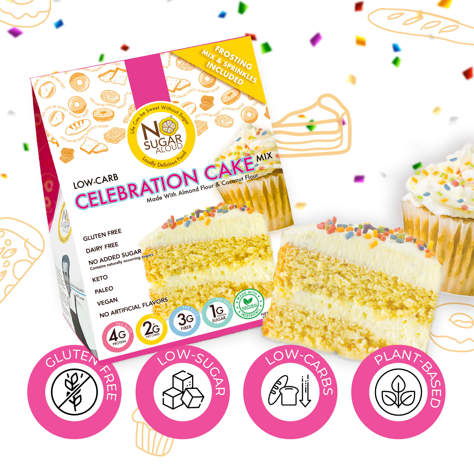 Pillsbury Zero Sugar Moist Supreme Yellow Premium Cake Mix, 16 Oz Box -  Walmart.com