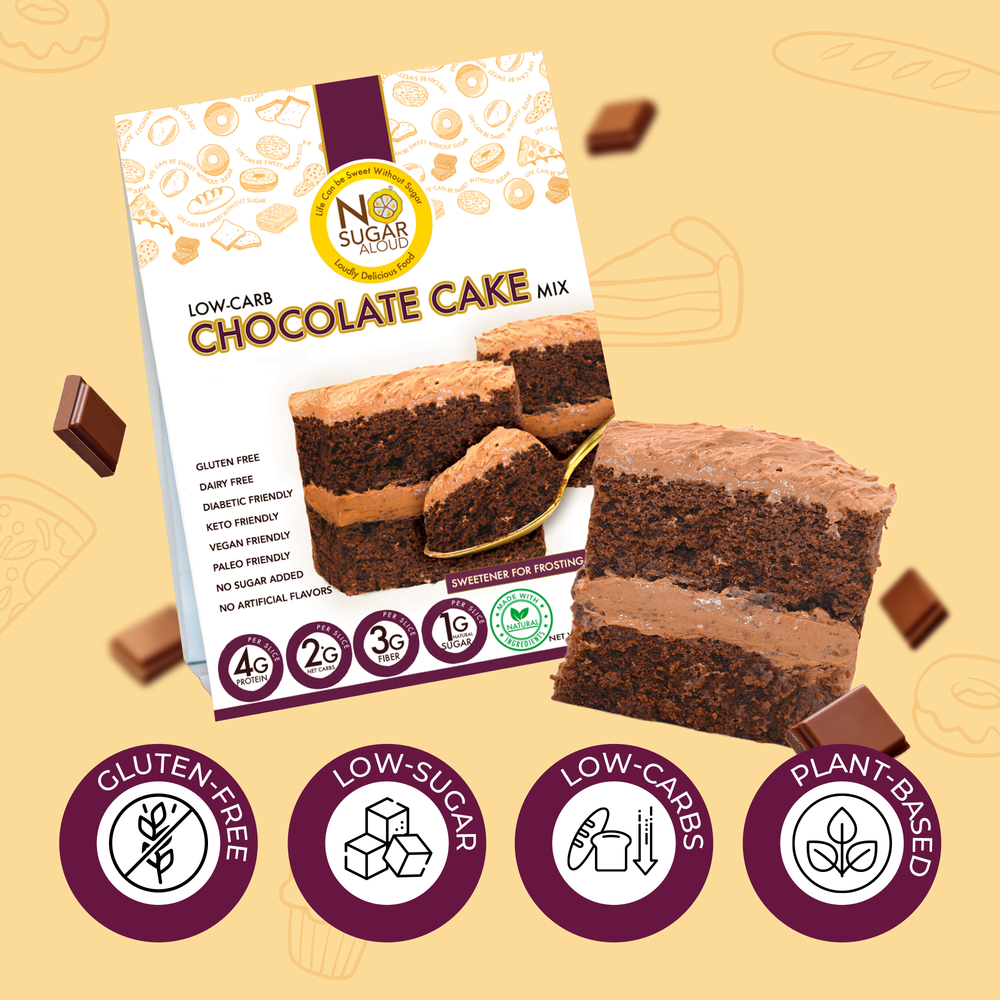 Chocolate Cake Mix (Keto, Vegan & Diabetic Friendly)